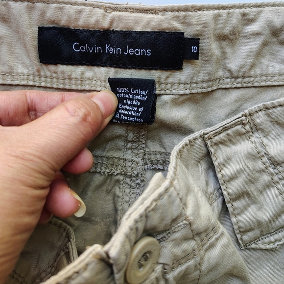 Calvin Klein Women's Capri Roll-Tab Shorts Utility Outdoor,Hiking sz 10,Cotton. - Picture 8 of 16